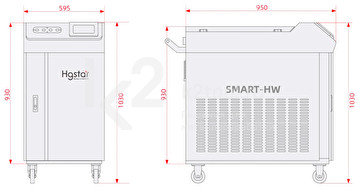 Аппарат ручной лазерной сварки HGTECH SMART HW-1500