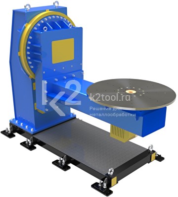 Двухосевой L-образный поворотный стол WB2L для сварочных роботов