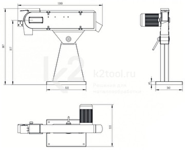 Ленточный шлифовальный станок Heden SF-75V