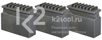 Комплект сырых кулачков для трёхкулачкового токарного патрона ø 80 мм