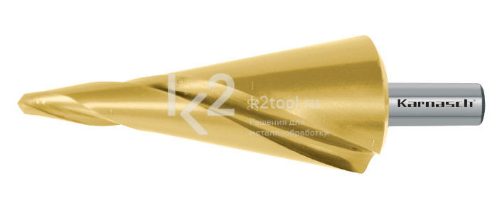 Коническое сверло Ø 4-20 мм, HSS-XE с покрытием TiN-GOLD, Karnasch, арт. 20.1473
