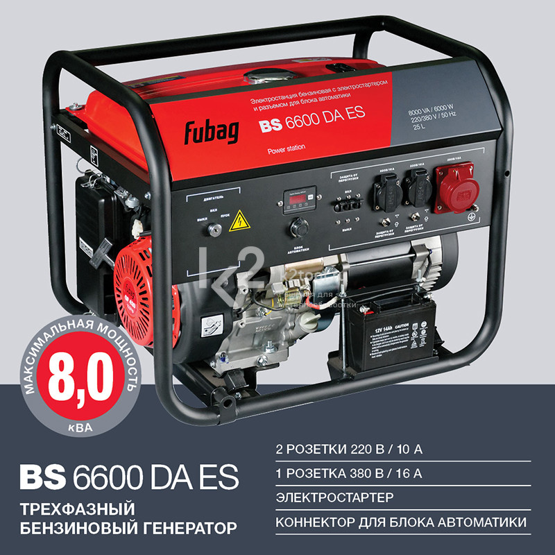 Бензиновый генератор FUBAG BS 6600 A ES