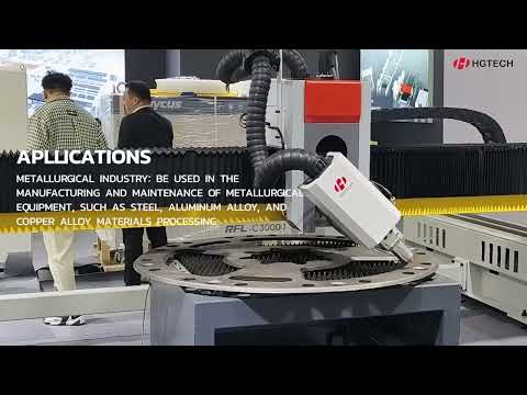 Поворотная лазерная головка станка HGTECH серии WALC для резки листовой ...