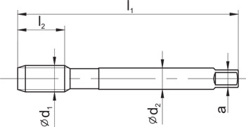 Метчики для глухих отверстий Fanar HSSE-PM/HL, арт. D4-118M01