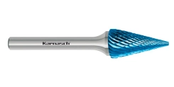 Борфрезы твердосплавные Karnasch форма M (конус), HP-3, Blue-Tec, серия 11.5091