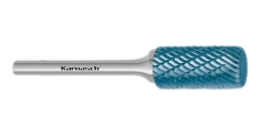 Борфрезы твердосплавные Karnasch форма A+ (цилиндр с угловым радиусом), HP-3, Blue-Tec, серия 11.6010