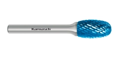 Борфрезы твердосплавные Karnasch форма E (овал), HP-3, Blue-Tec, серия 11.5041