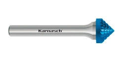 Борфрезы твердосплавные Karnasch форма K (зенкер 90°), HP-3, Blue-Tec, серия 11.5111