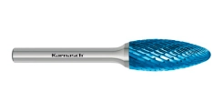 Борфрезы твердосплавные Karnasch форма H (язычок пламени), HP-3, Blue-Tec, серия 11.5071