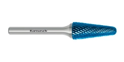 Борфрезы твердосплавные Karnasch форма L (конус с закругленной головкой), HP-3, Blue-Tec, серия 11.5081